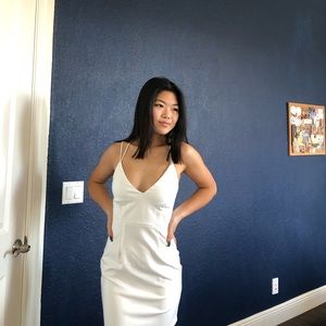 TOBI White strappy back bodycon dress
